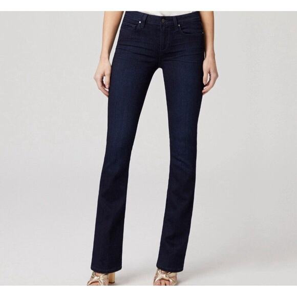 PAIGE Denim - New women's sz 24 /00 Paige light flare dark navy denim pocketed jeans